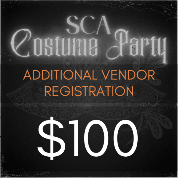 2025 Costume Party Addtn'l Vendor Registration